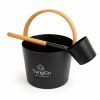 Sauna bucket and ladle Wooden bucket and ladle for sauna