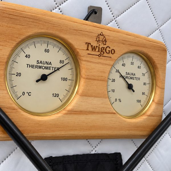 Thermo-hygrometer for the sauna