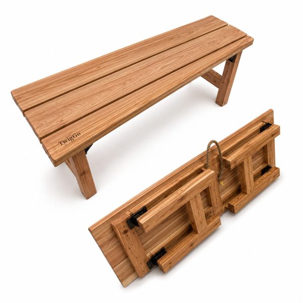 Japanese cedar sauna bench Japanese cedar two-seater sauna bench