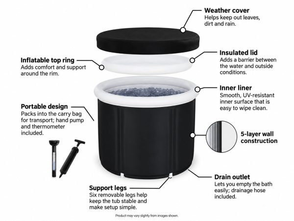 Portable ice bath photo 2 Portable ice bath set up outdoors