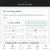 TwigGo app timer screen TwigGo sauna app timer screen