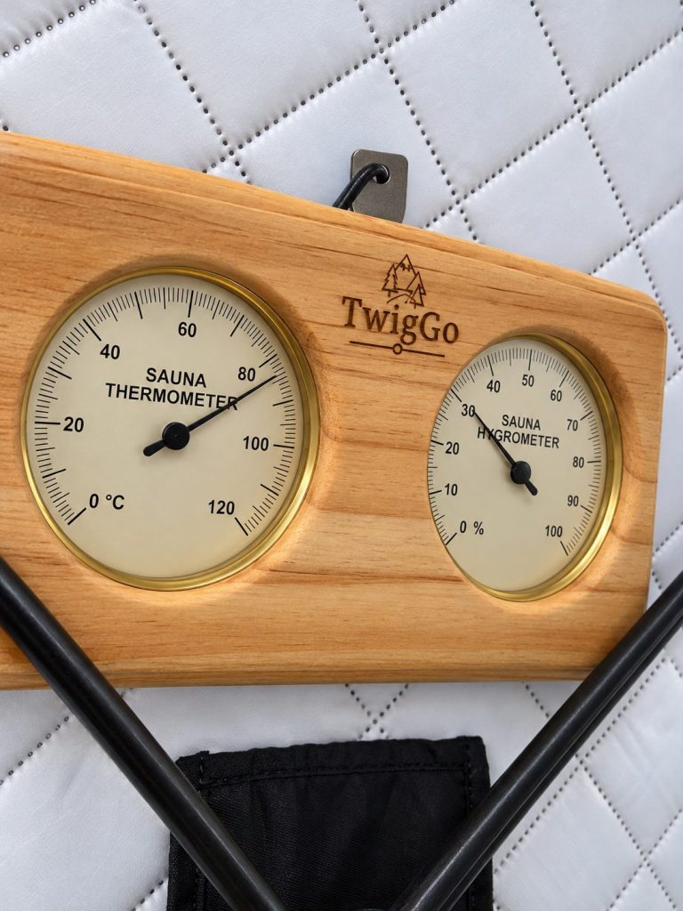 Thermo-hygrometer for the sauna